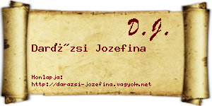 Darázsi Jozefina névjegykártya