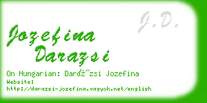 jozefina darazsi business card